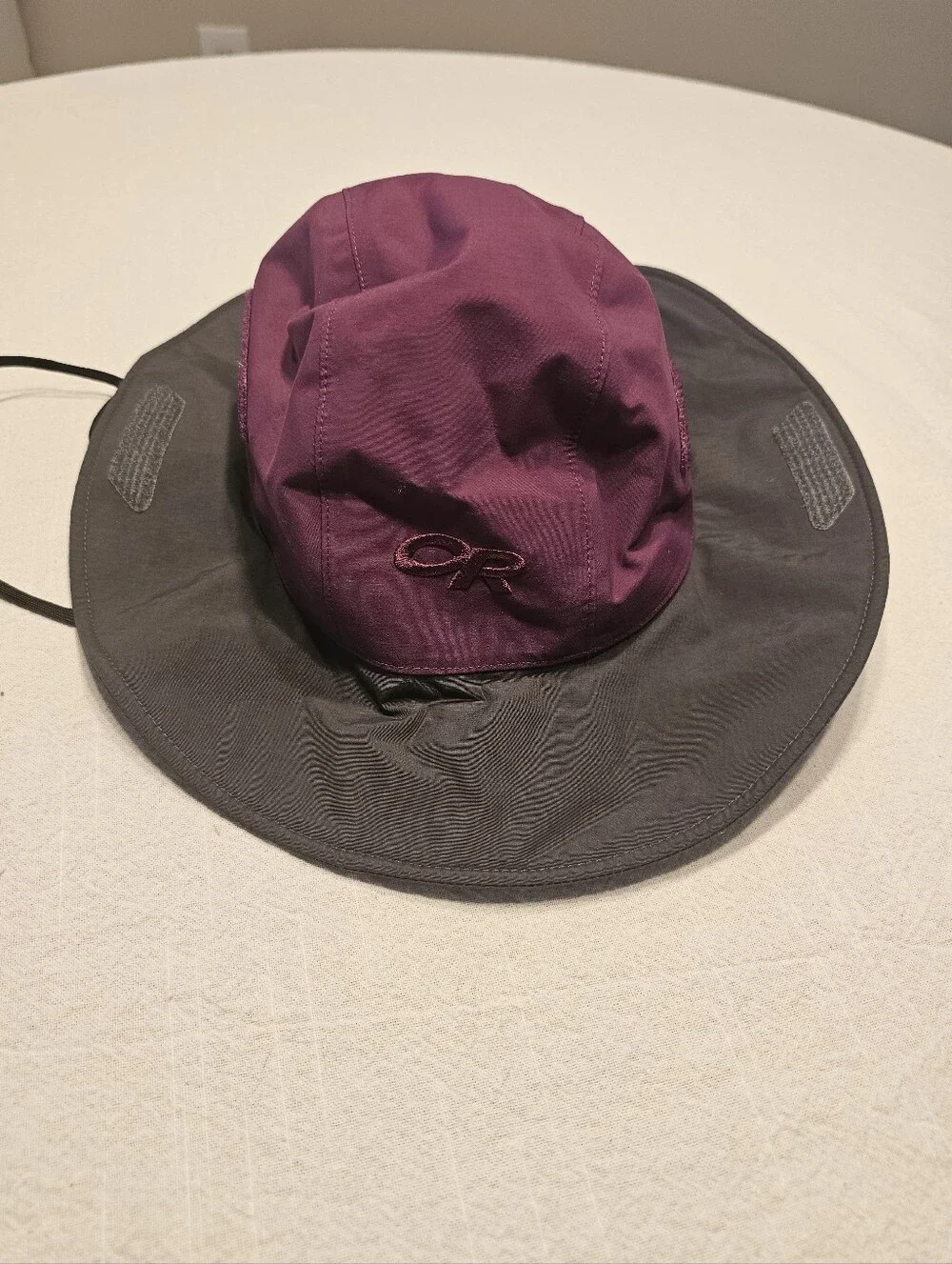 Outdoor Research Gortrx Adjustable Sun Rain Hat Size Medium Purple Gray